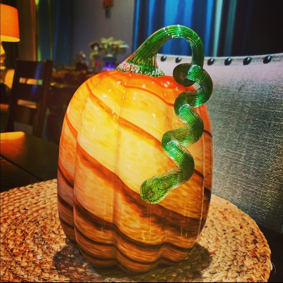 Hand Blown Glass Pumpkin - Picture 5 of 8
